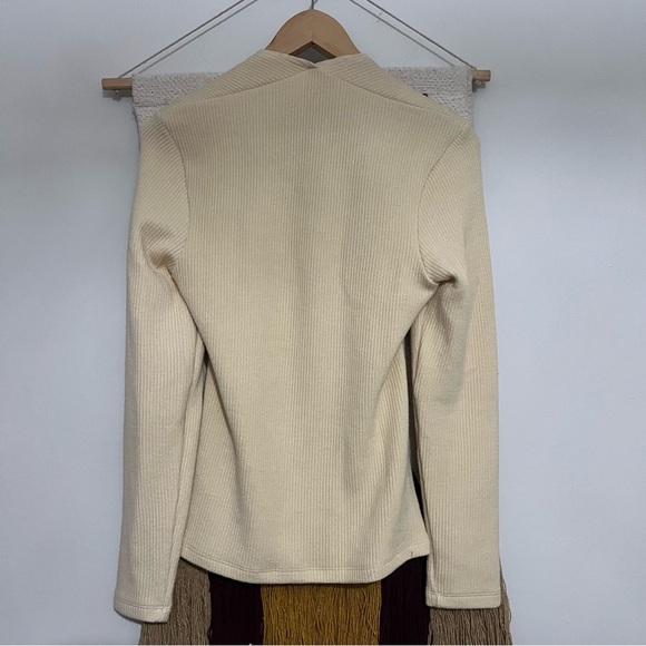 Anthropologie ribbed knit long sleeve top size medium - Picture 7 of 7